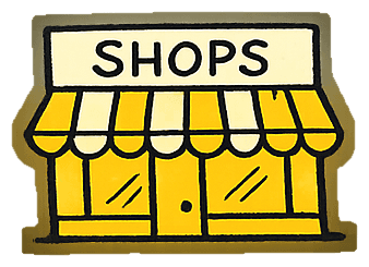 Hand-drawn shops sector icon